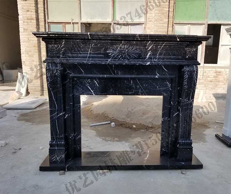 石雕壁爐架，大理石壁爐架，室內(nèi)壁爐架