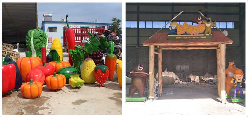 仿真蔬菜水果擺件，卡通玻璃鋼門頭