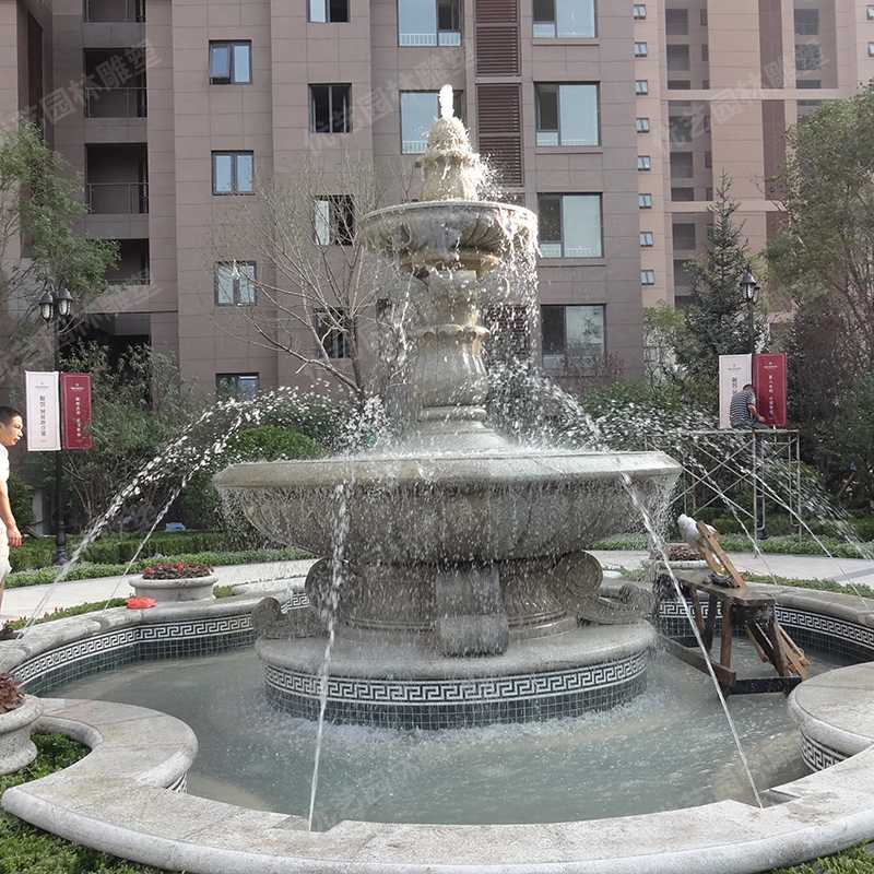 石雕噴泉，花崗巖噴泉，景觀噴泉