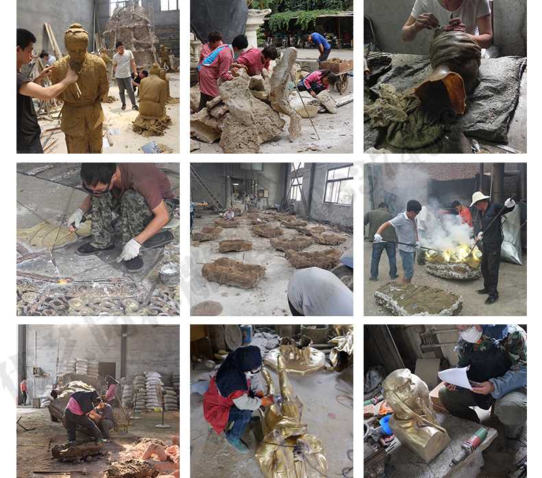 銅雕塑廠家，銅雕塑鑄造流程，銅雕塑定制