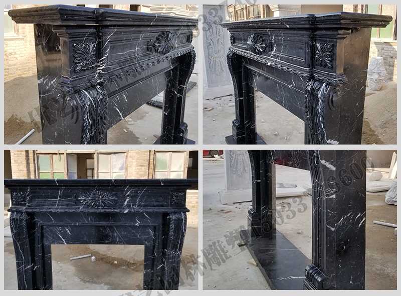 石雕壁爐架廠家，石雕壁爐架工廠，定制石雕壁爐架