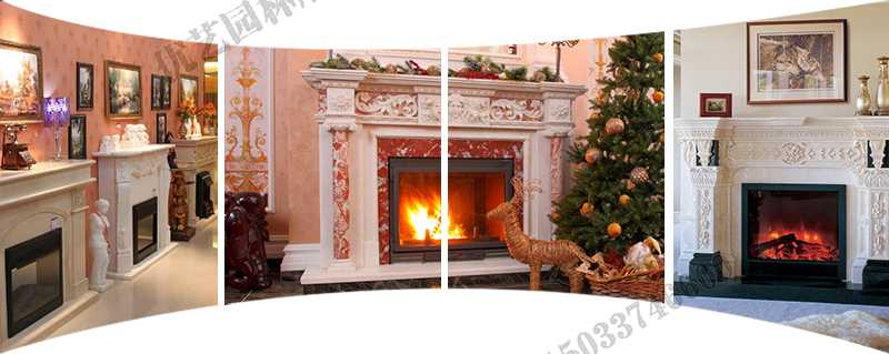 歐式壁爐架實景，大理石壁爐架定制，石雕壁爐架工廠