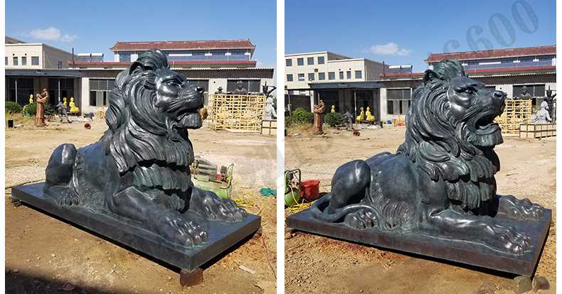 歐式匯豐銀行銅獅子雕塑，銅雕塑廠家