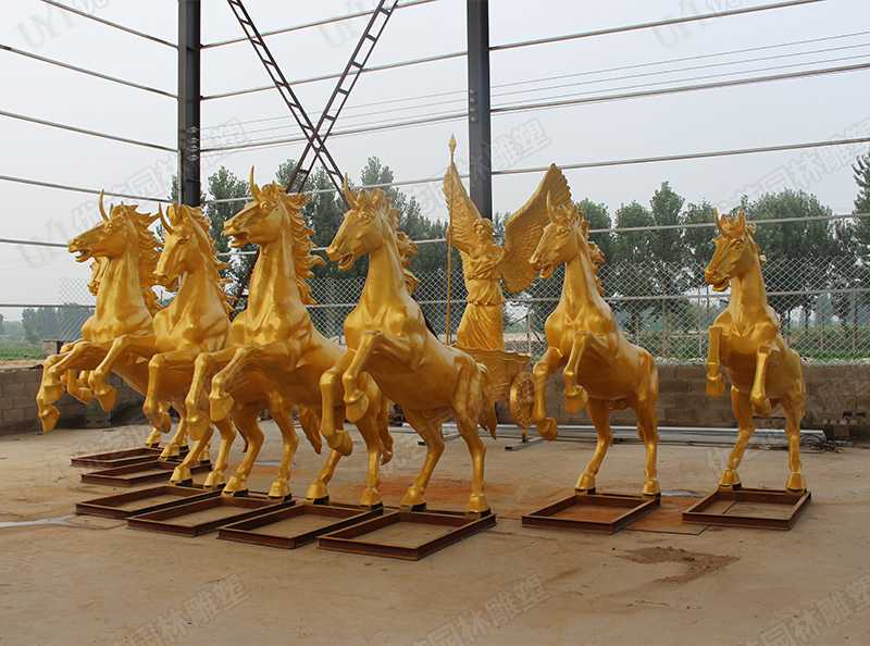 景觀銅馬雕塑，銅馬雕塑定制