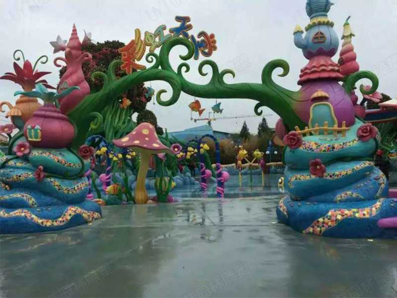 水泥雕塑，水泥卡通門(mén)頭