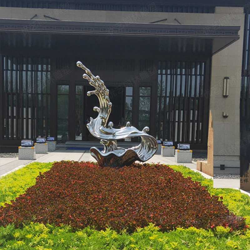 不銹鋼流水雕塑，不銹鋼雕塑廠家