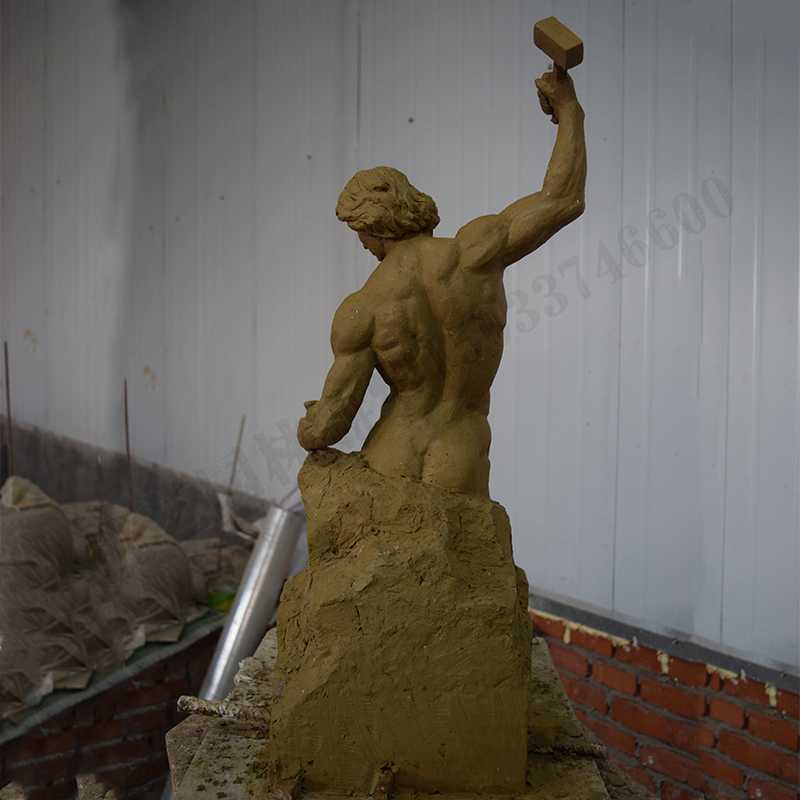 自我雕刻雕塑，雕刻自我雕塑，雕刻自己擺件